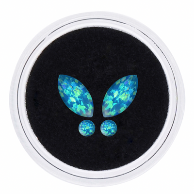 Butterfly Set Opal Tooth Gems