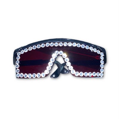 Crystal Bling Red Glasses Tooth Gem