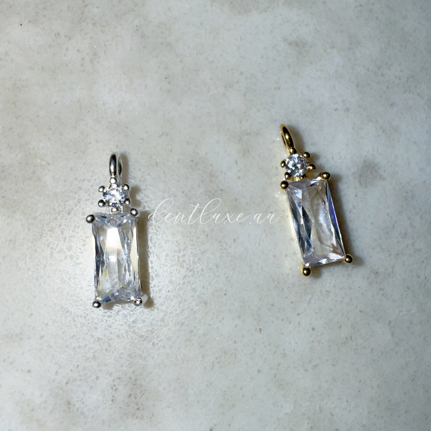 Zircon Baguette Charm