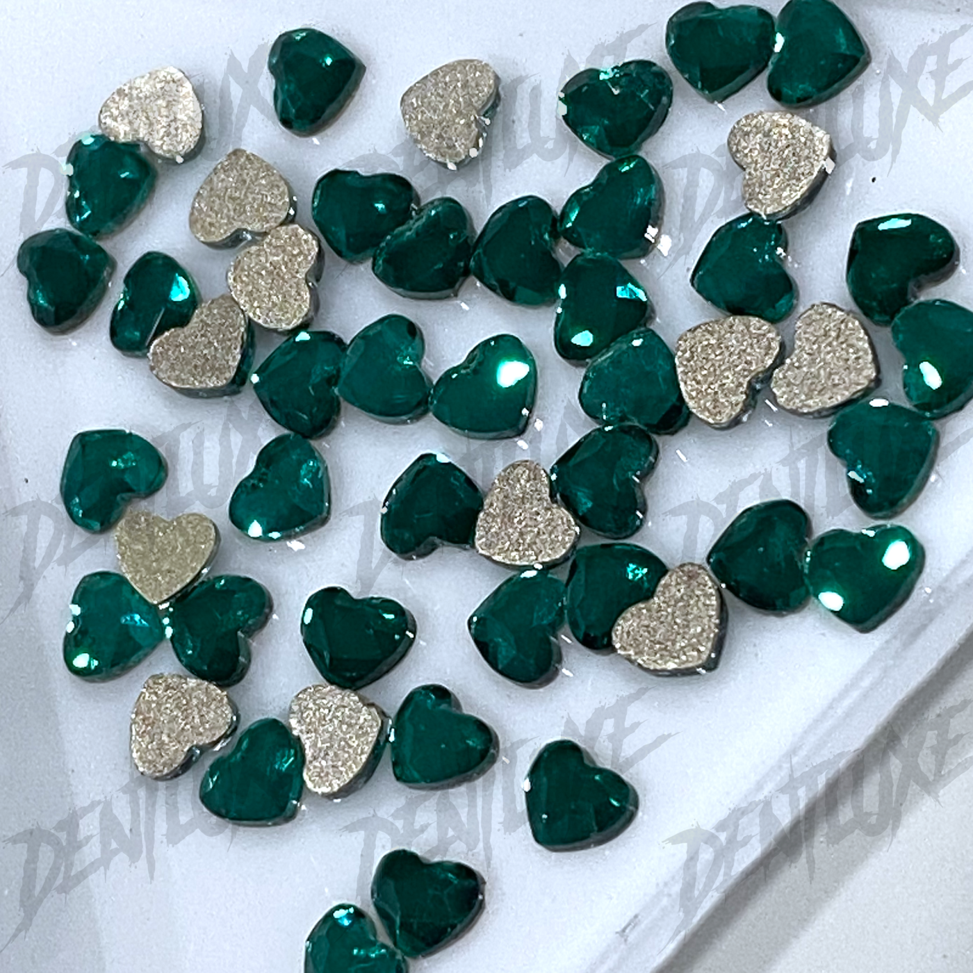 Emerald Heart Crystal Tooth Gems Swarovski Preciosa
