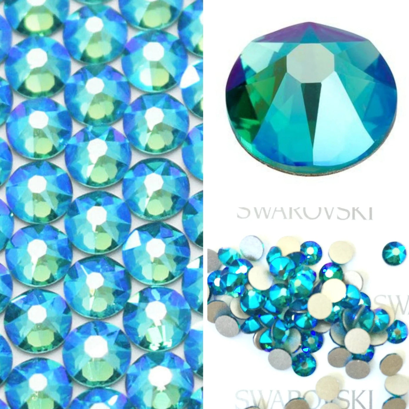Swarovski Tooth Gems - GODDESS BLUE ZURCON SHIMMER 229