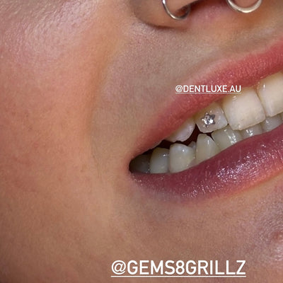 Micro CZ Stars Swarovski cubic zirconia diamonds tooth gems