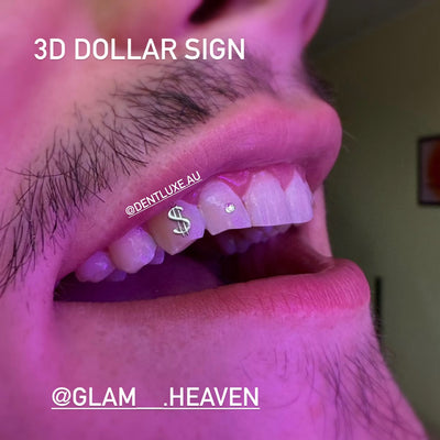 18k Gold Tooth Gem DOLLAR SIGN