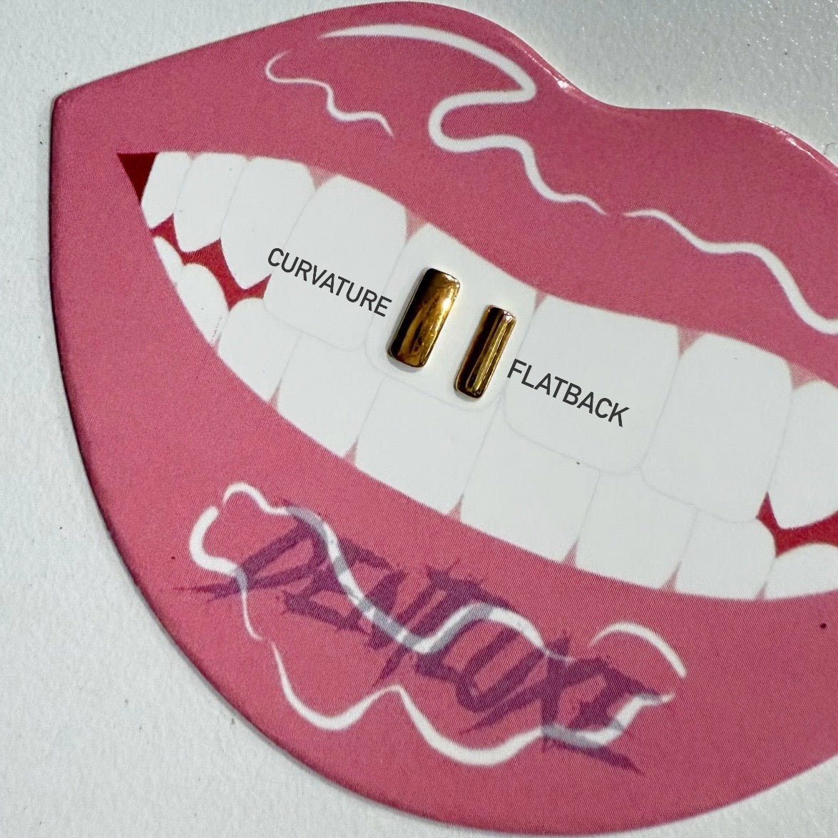 18k Gold Tooth Gem NARROW RECTANGLE BAR CAP