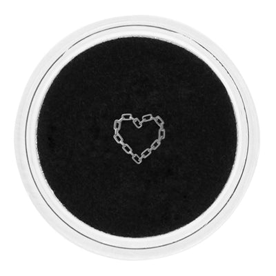 18k Gold Tooth Gem HOLLOW HEART