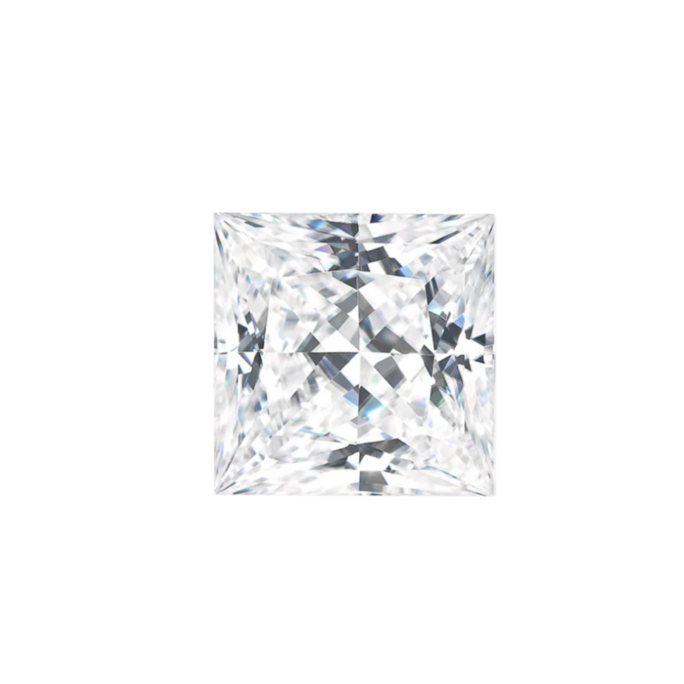 Micro CZ princess cut square  tooth gems cubic zirconia diamonds 
