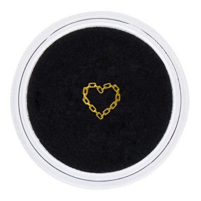 18k Gold Tooth Gem HOLLOW HEART