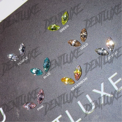 Micro CZ Marquise Baby tooth gems 