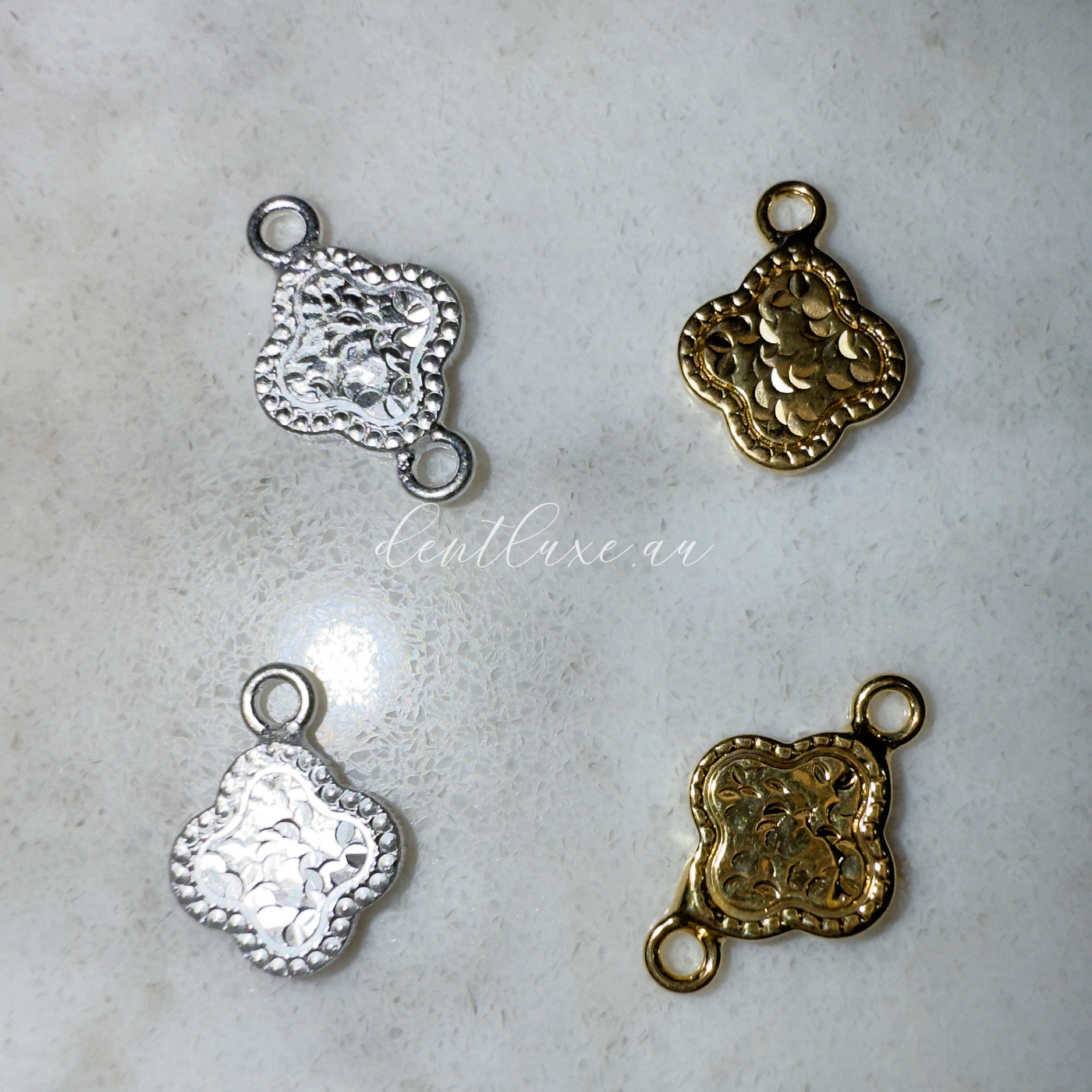 Embossed Clover Charm