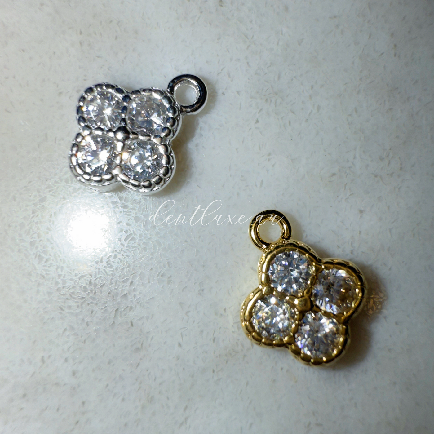 CZ Clover Charm