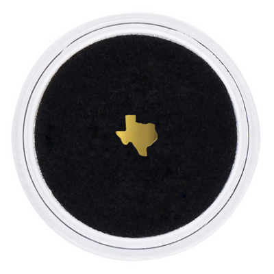18k Gold Tooth Gem TX TEXAS MAP