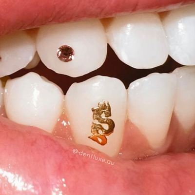 18k Gold Tooth Gem DRAGON