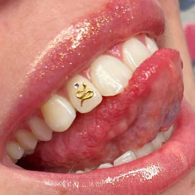 18k SNAKE Gold Tooth Gem